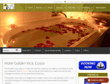 Tablet Screenshot of hotelgoldeninca.com